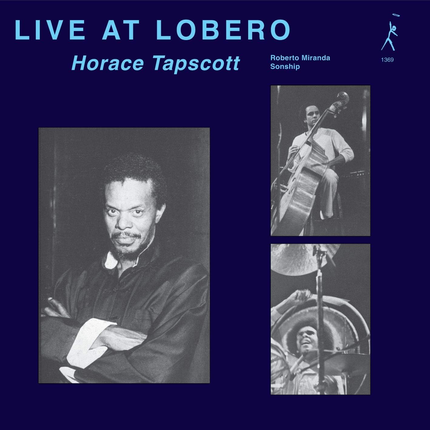 Album cover for Horace Tapscott’s “Live At Lobero” featuring musicians’ portraits.