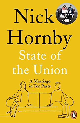Book cover: "State of the Union" by Nick Hornby, couple on a bench.
