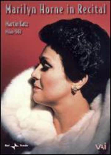 DVD cover featuring a profile portrait of Marilyn Horne against a red background.