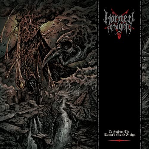 Dark album cover featuring a monstrous bird and crumbling city.