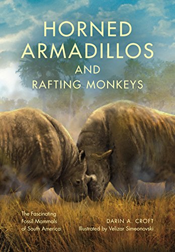 Book cover depicting two large, horned armadillos facing each other.