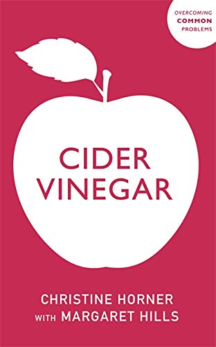 Book cover: white apple with red text "Cider Vinegar" and author names.