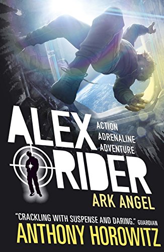 "Book cover with a boy falling, titled 'Alex Rider' by Anthony Horowitz."