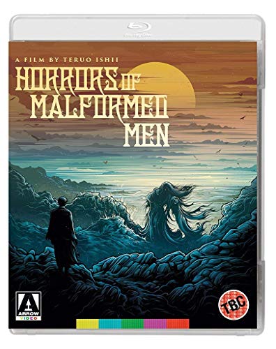 Blu-ray cover for "Horrors Of Malformed Men" with landscape and figure.