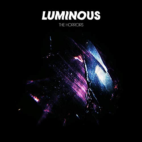 Album cover for The Horrors’ “Luminous” with abstract purple and blue imagery.