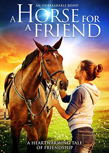 Woman with a brown horse in a field, DVD cover art.
