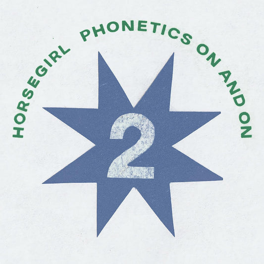 A blue star with a white number two, surrounded by green text on white.