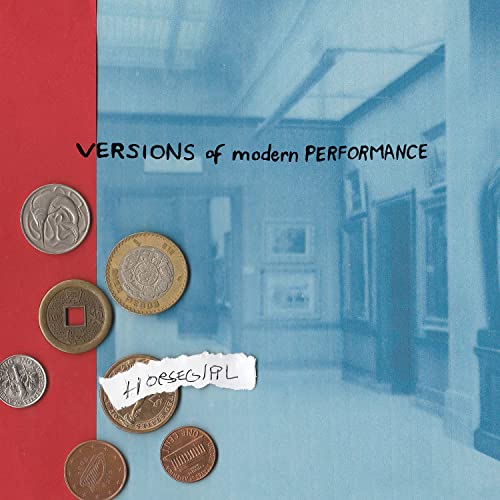 CD cover for Horsegirl’s “Versions of Modern Performance” with coins.