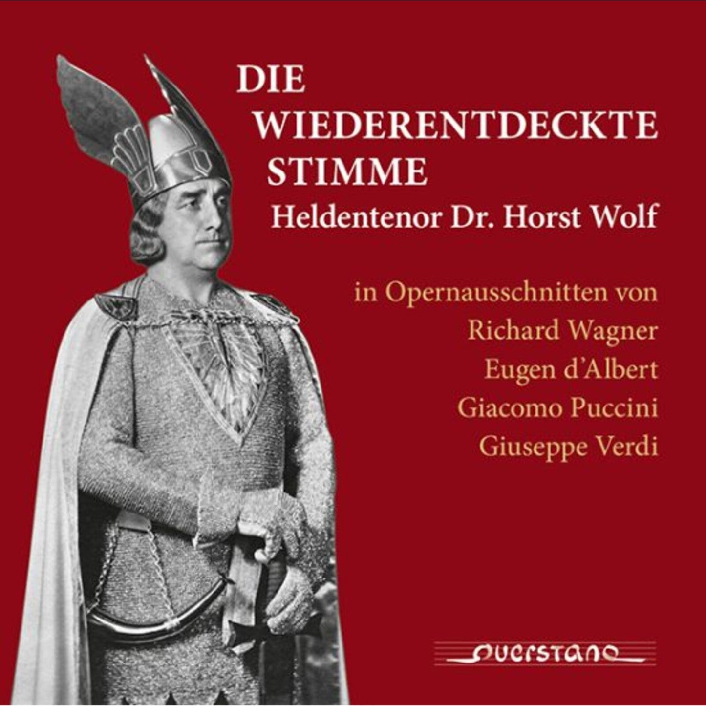 CD cover showing a man in a winged helmet and chainmail on red background.