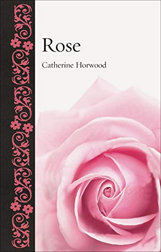 Book cover with a close-up pink rose and ornate floral spine.
