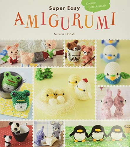 Book cover displaying various small, crocheted animal figures.