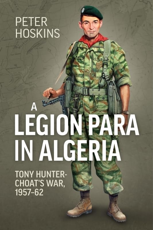 Book cover depicting a French Legionnaire in camouflage uniform with a rifle.