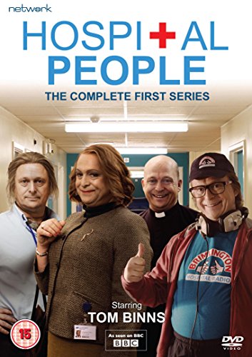 DVD cover for "Hospital People" featuring four characters in a hospital corridor.