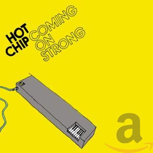Yellow album cover for Hot Chip’s “Coming On Strong” with a cassette tape.