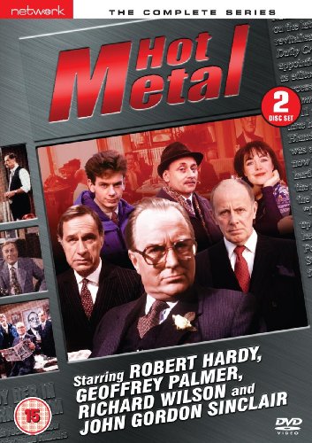 Hot Metal" DVD cover featuring six actors in business attire.