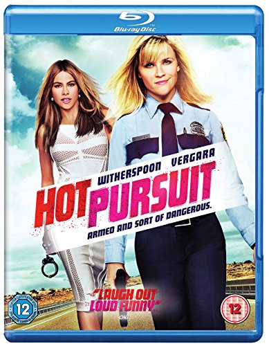 Hot Pursuit" Blu-ray cover featuring Reese Witherspoon and Sofía Vergara.