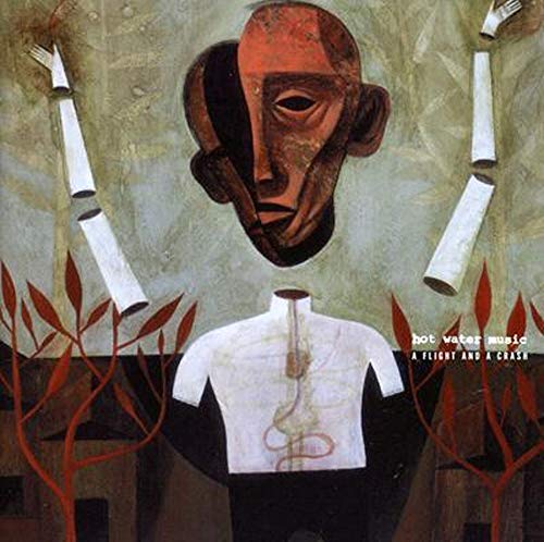 "Album cover art featuring a stylized figure with a head and torso, surrounded by red leaves."