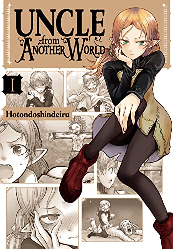 Manga cover: girl with long hair, fantasy characters, and text “Uncle from Another World”.