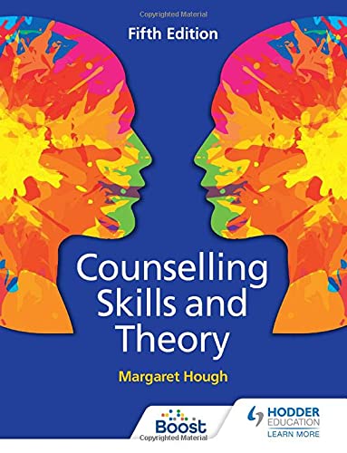 Book cover showing two colorful, abstract human silhouettes facing each other on blue background.