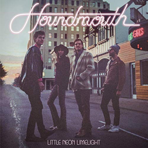 Houndmouth album cover featuring four people standing on a street.