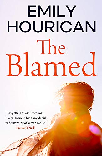 Book cover for "The Blamed" by Emily Hourican, with a silhouetted figure.