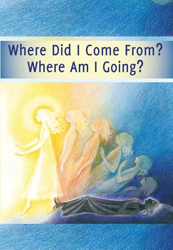 Book cover with figures in a blue and yellow ethereal landscape.