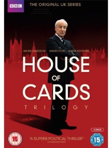 DVD cover for “House of Cards” featuring Ian Richardson in a suit.