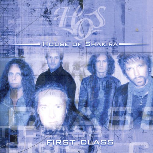 Album cover for House of Shakira First Class featuring four band members in blue.