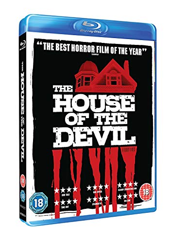 Blu-ray disc in a case with a horror movie title and a woman on cover.