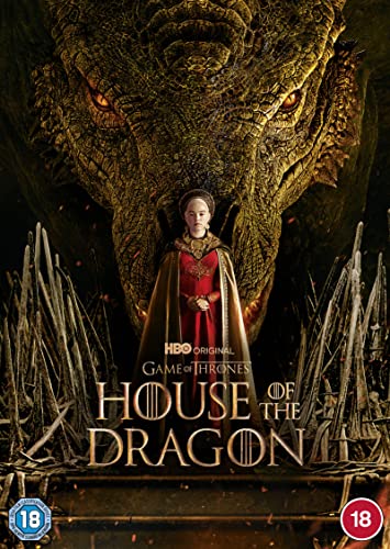 House of the Dragon DVD cover featuring a dragon and a woman.