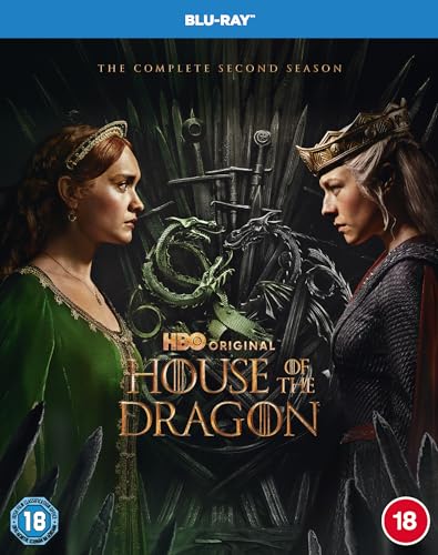 House of the Dragon Season 2 Blu-ray cover with two women and a dragon.