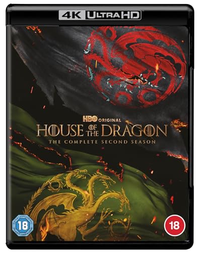 House of the Dragon Season 2 Blu-ray case with dragon imagery.