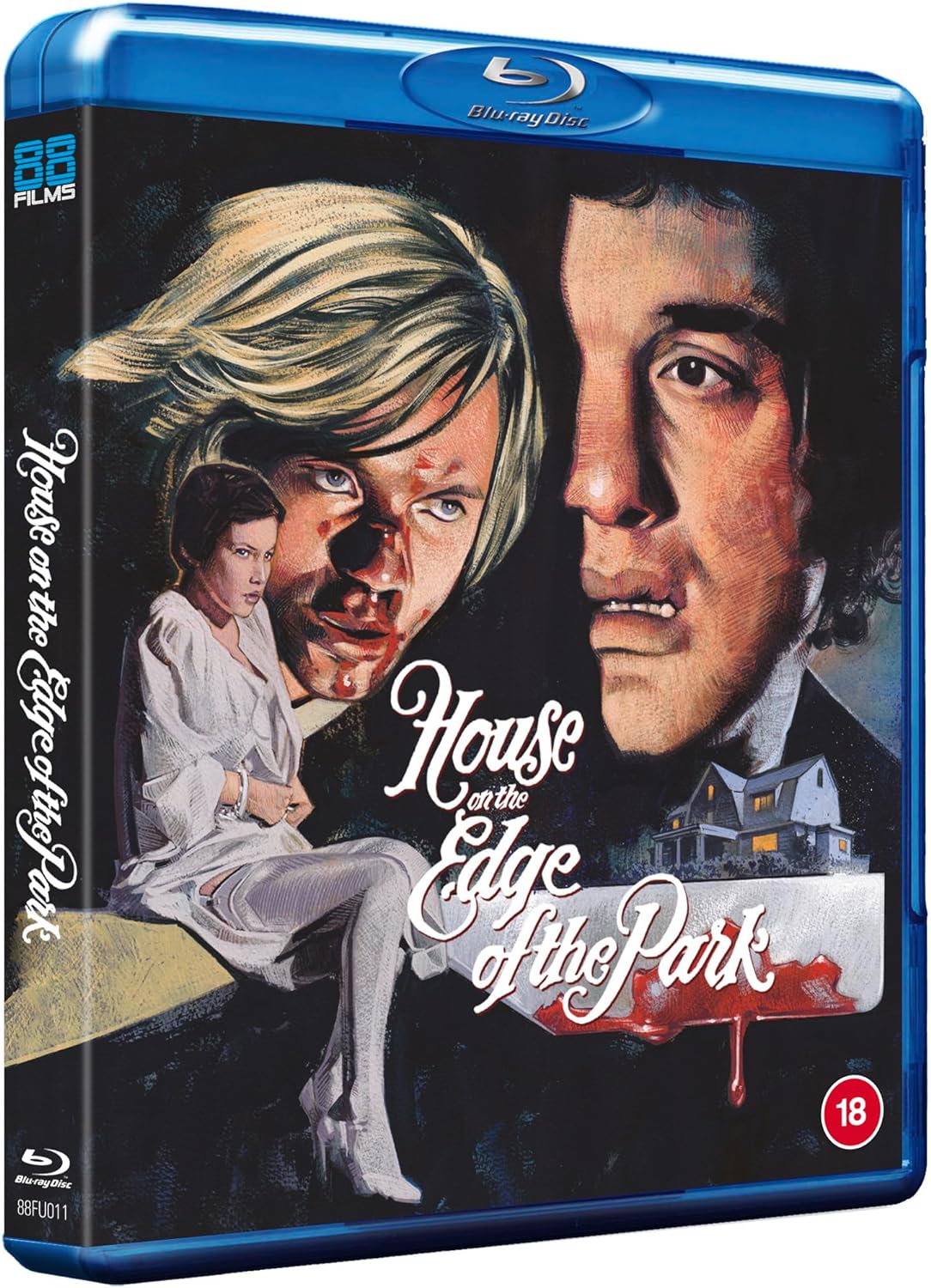 Blu-ray case for "House on the Edge of the Park" with distressed portrait.