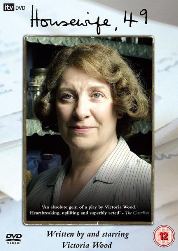 DVD cover for Housewife 49 featuring a portrait of actress Victoria Wood.