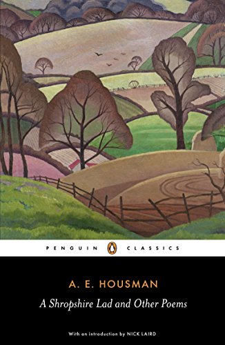 Book cover with classic design, featuring poetry collection by A.E. Housman in simple typography.