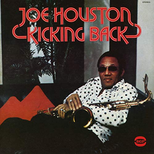 Joe Houston album cover, “Kicking Back,” featuring a portrait of the artist.