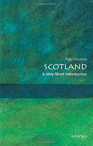 Book cover: "Scotland" by Rab Houston, green textured background.
