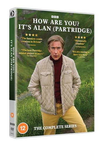 DVD cover featuring Alan Partridge in a beige jacket against a grassy hillside background.