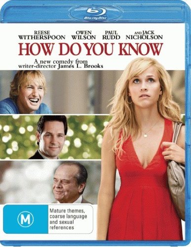 How Do You Know" Blu-ray cover featuring Reese Witherspoon, Owen Wilson, and Paul Rudd.