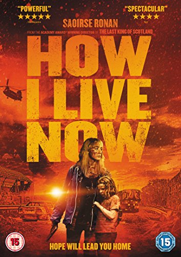 DVD cover for “How I Live Now” featuring a woman and child in a warzone.