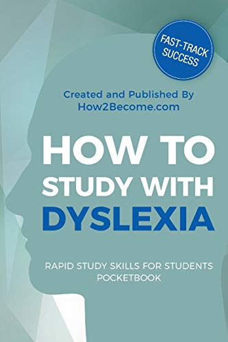 Book cover titled How to Study with Dyslexia featuring a silhouette of a head.