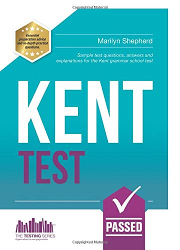 Book cover for “Kent Test” with large white text on teal and purple.