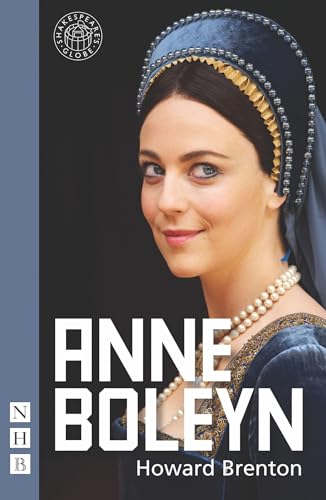 Book cover featuring a portrait of Anne Boleyn in a blue headdress.