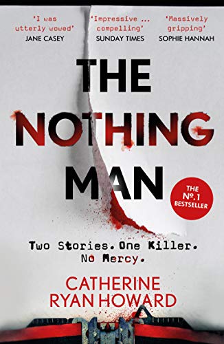 Book cover for The Nothing Man with a torn paper effect and typewriter imagery.