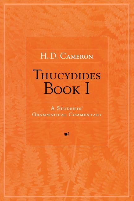 Orange book cover with title "Thucydides Book I" and author "H.D. Cameron".