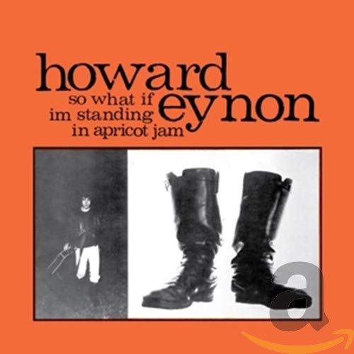CD cover with black text, boots, and a vintage black and white photo.