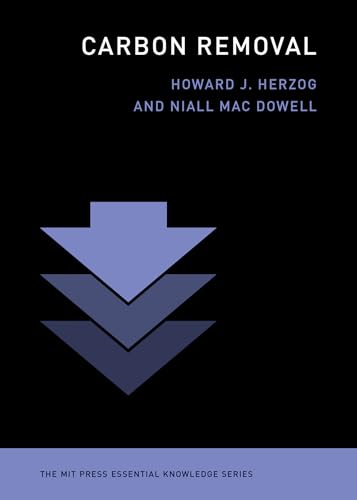 Book cover: "Carbon Removal" with stacked downward-pointing arrows.