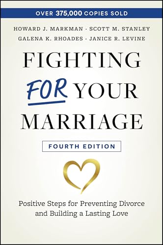 Book cover with white text, a gold heart, and the title "Fighting For Your Marriage.