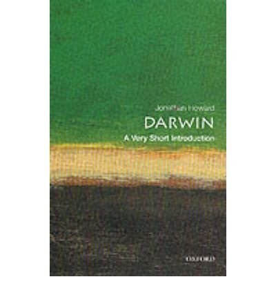 Book cover: "Darwin" by Jonathan Howard, green and brown abstract design.