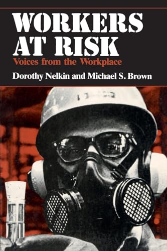 Book cover: worker in hard hat and gas mask, red brick background.
